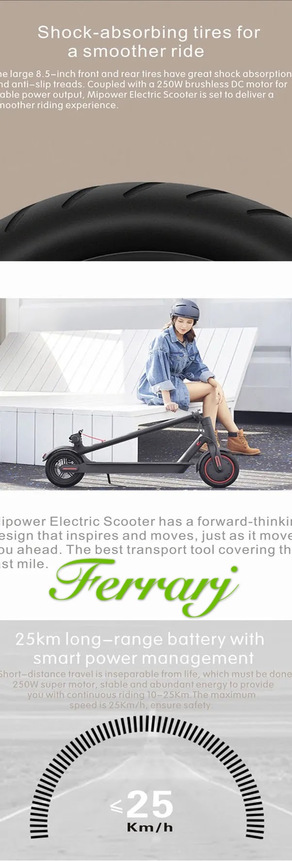 8.5inch 4.4AH BATTERY 10-15KMS Drive Range Foldable electric scooter China factory supplier folding e scooter