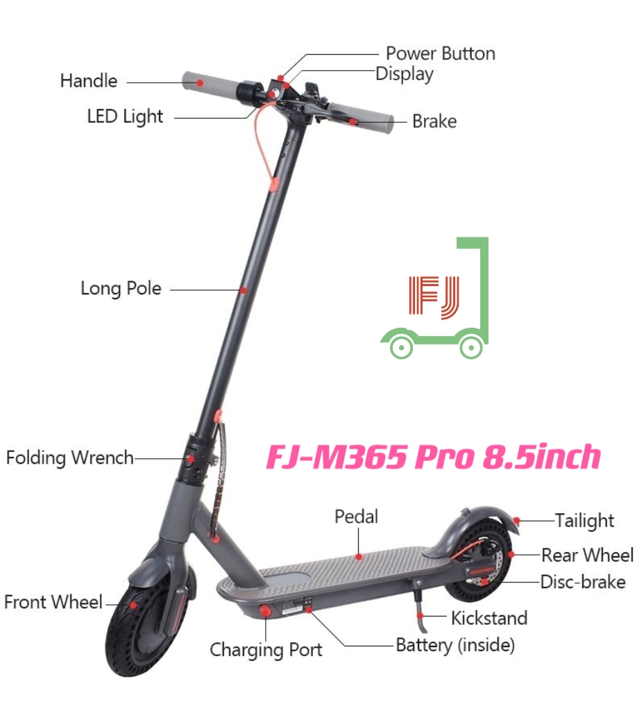 8.5inch 4.4AH BATTERY 10-15KMS Drive Range Foldable electric scooter China factory supplier folding e scooter