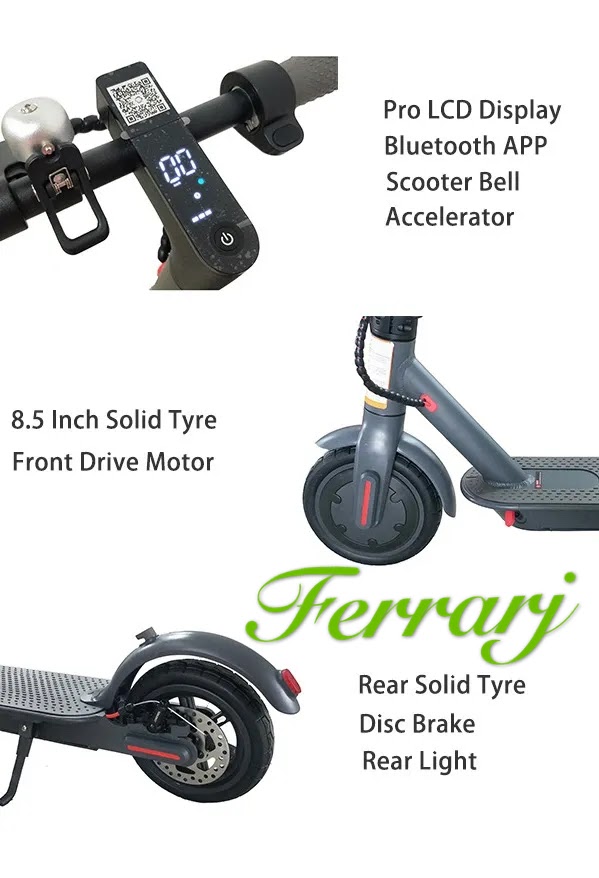 8.5inch 4.4AH BATTERY 10-15KMS Drive Range Foldable electric scooter China factory supplier folding e scooter